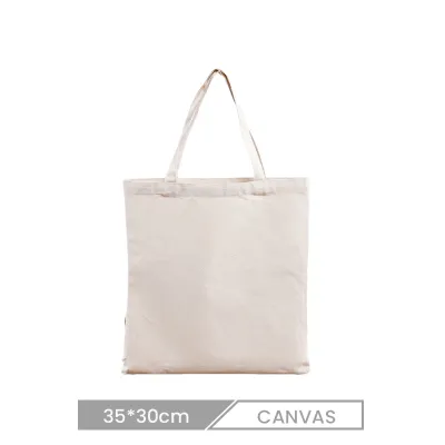 35*30cm Custom Blank Handheld Canvas Reusable Shopping Bag